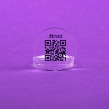 QR RESTAURANT printed on PLEXIGLAS plates