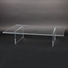 Acrylic plexiglas coffee table DOUBLE FOOT