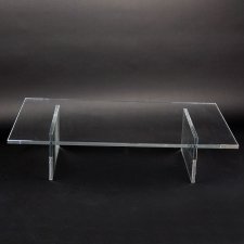 Acrylic plexiglas coffee table DOUBLE FOOT