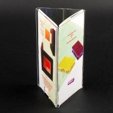 Acrylic plexiglas sheet holder 3 FACE fixable