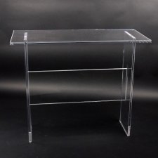 Acrylic plexiglas table with CROSSBAR