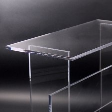 Acrylic plexiglas table with CROSSBAR