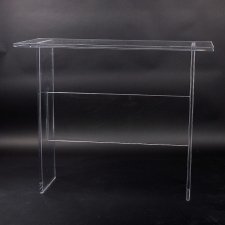 Acrylic plexiglas table with CROSSBAR
