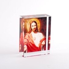 Acrylic plexiglas block IMAGEN OF CHRIST