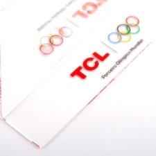 Acrylic plexiglas sheet display TCL