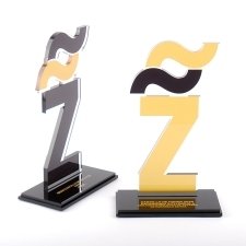 Acrylic plexiglas trophies for Z Awards