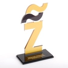 Acrylic plexiglas trophies for Z Awards