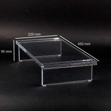 Perspex T stand for DECORATION and EXHIBITION