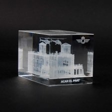 ACAR EL PRAT Engraved Glass Cubes