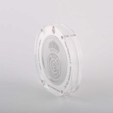 R Madrid CF medal in acrylic tombstone