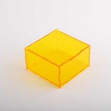 Fluorescent yellow acrylic box