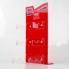 Acrylic Plexiglas Dentifrice Display Exhibitor Splat