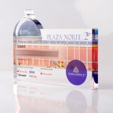 Acrylic Plexiglas Block Plaza Norte 2