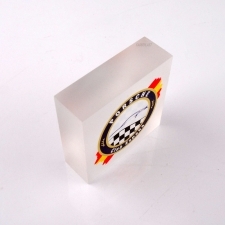 Acrylic Plexiglas Block Club Porsche