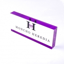 Acrylic Plexiglas Block Moncho Heredia