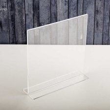 Acrylic plexiglas display 2 sides