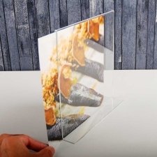 Acrylic plexiglas display 2 sides