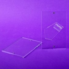 Plexiglas sheet holder and photo holder display with MAGNETS and BASE