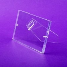 Plexiglas sheet holder and photo holder display with MAGNETS and BASE