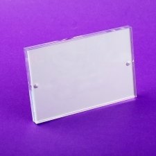 Plexiglas sheet holder and photo holder display with MAGNETS and BASE