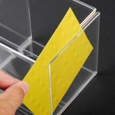 4 Sided plexiglas CUBE Sheet Holder