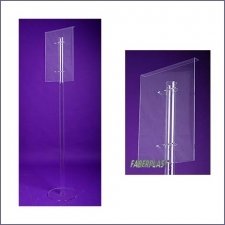 Acrylic plexiglas lectern exhibition XXL