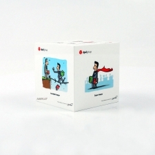 Promotional cube perspex DPD
