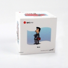 Promotional cube perspex DPD