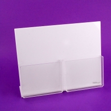 Acrylic Plexiglas Brochure Holder White Back