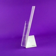 Acrylic Plexiglas Brochure Holder White Back