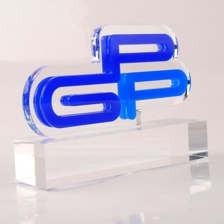 Acrylic plexiglas trophy GPP