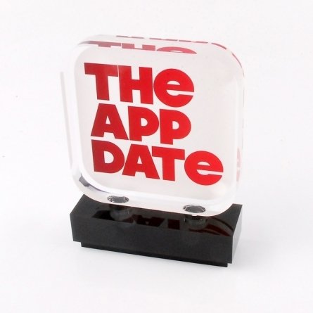 Plexiglas trophy THE APP DATE
