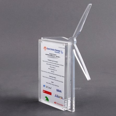 Perspex tombstone ENEL