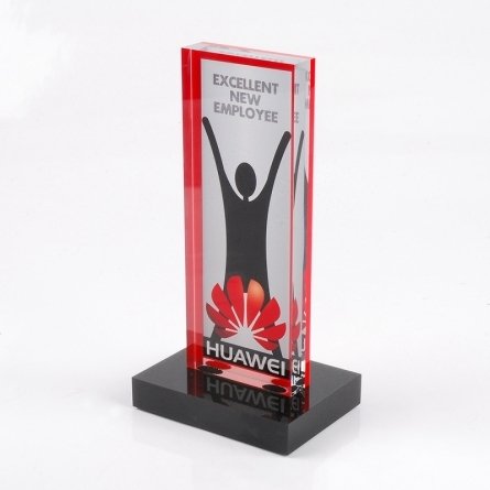 Plexiglas trophy HUAWEI EXCELLET NEW EMPLOYEE