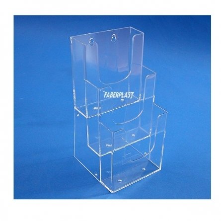 Brochure Holder Methacrylate A5 vertical position (3 gaps)