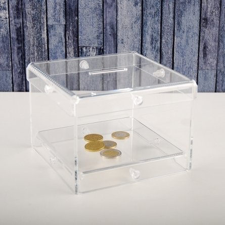 Perspex piggy bank MINIEASY