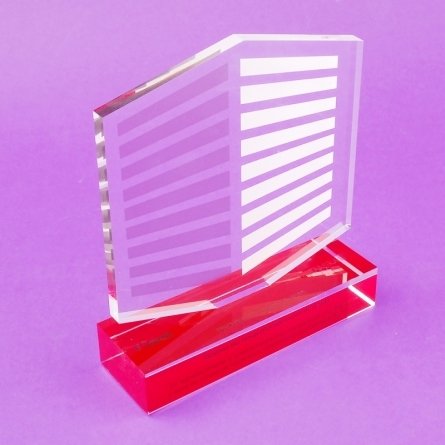 Plexiglas trophy SAREB