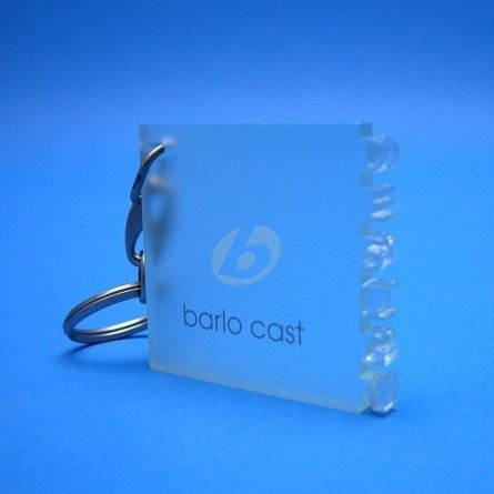 Acrylic Plexiglas Keyring Barlo Cast