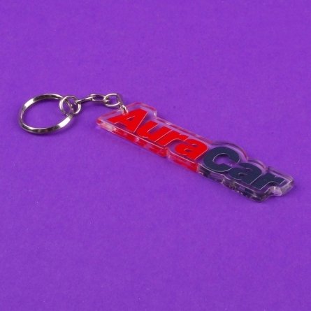 Acrylic plexiglas keyring AURACAR