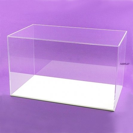 Plexiglas showcase WHITE BASE LARGE