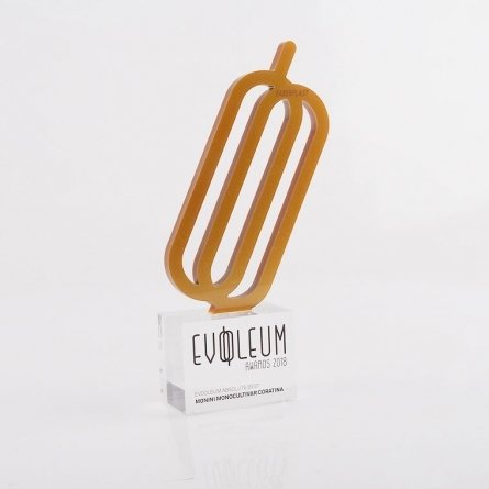 Trophy perspex EVOOLEUM AWARDS