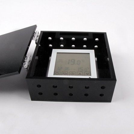 Perspex Safe BOX THERMOSTAT Black or White