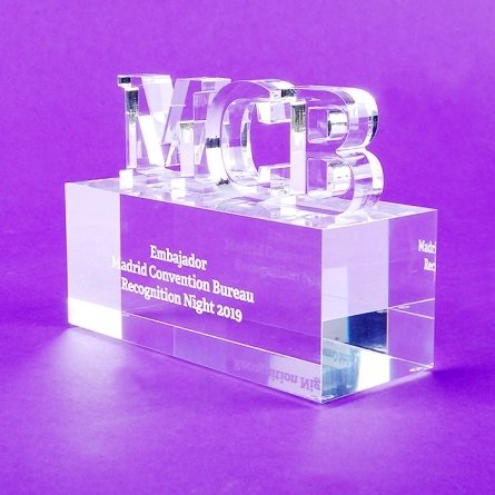 Perspex trophy MCB