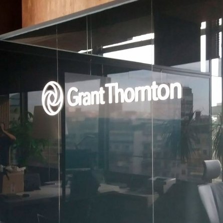 GRANT THORNTON logo perspex sign