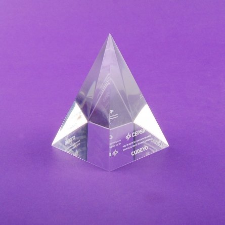 Perspex pyramid trophy CEPSA CUDEYO