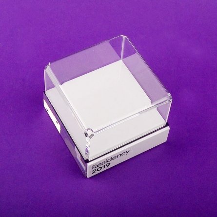 Perspex display show case RESIDENCY 2019