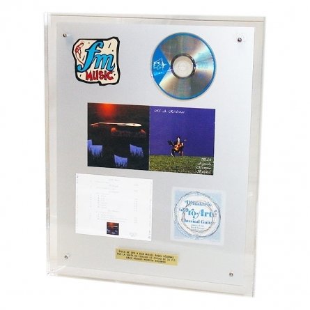 Acrylic Plexiglas tombstone FM MUSIC