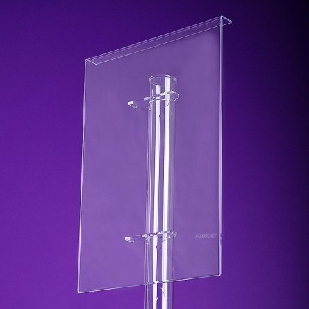 Acrylic plexiglas lectern exhibition XXL