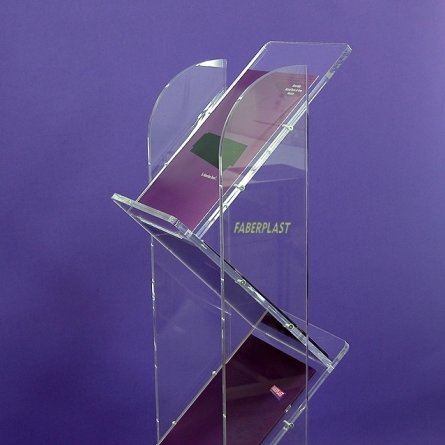 Plexiglas stand Brochure Holder STAIRS