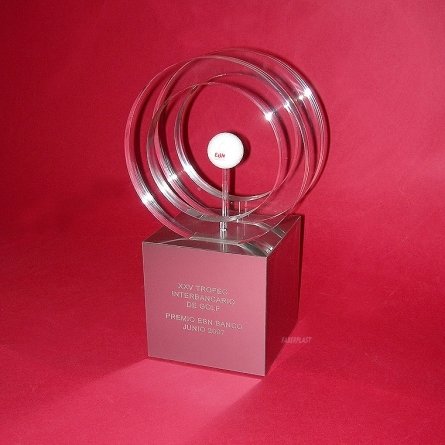 Plexiglas trophy EBN BANK